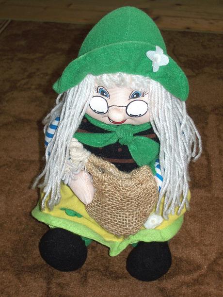 Plyšová bábka sediaca 27 cm,