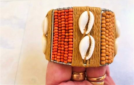 Naturálny etno náramok, 