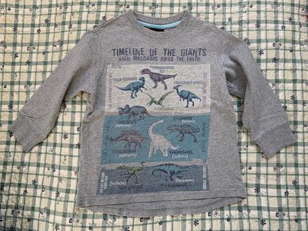 "dinosaurie" tricko dlhy rukav ( 3 yrs), next,98