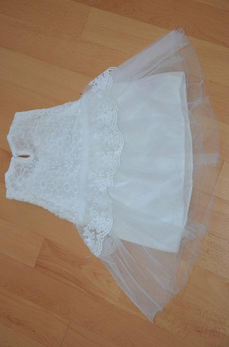 Šaty detske biele, 74