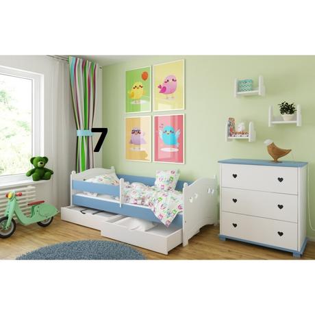 Detská posteľ komplet,7 farieb, šírka (cm): 80,dĺžka (cm): 160