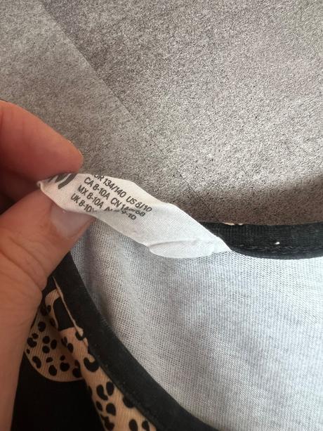 Letné šaty zvierací motív, h&m,134
