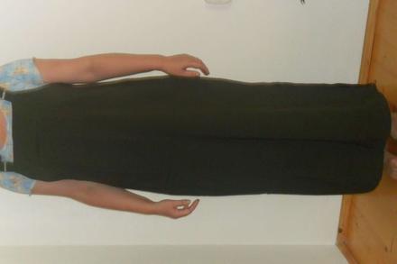 Tmavozelené tehotenské šaty, l