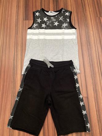 Krátke nohavice a tričko, h&m,152