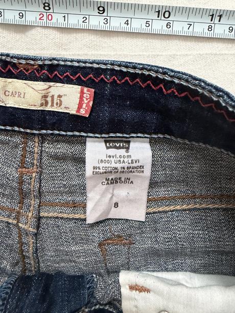 Levis 515 capri  klasické džínsy v letnej edícii, l