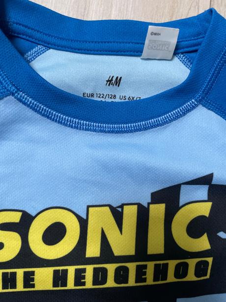 Športový dres sonic, h&m,128