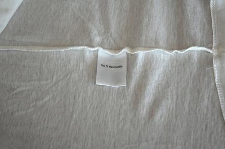 Štýlové biele tričko s flitrovým nápisom, 4xl