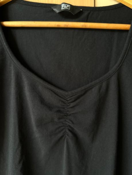 Tričko s riasením na prsiach-44, f&f,44