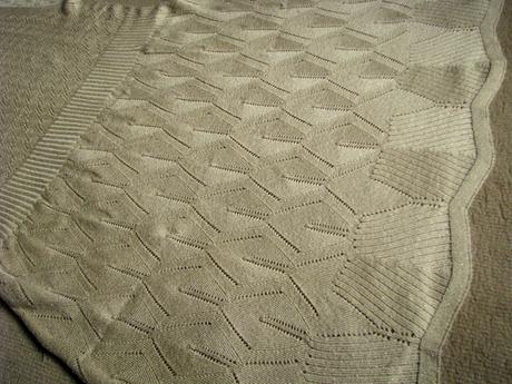 Zlatá pletená tunika - vesta, l