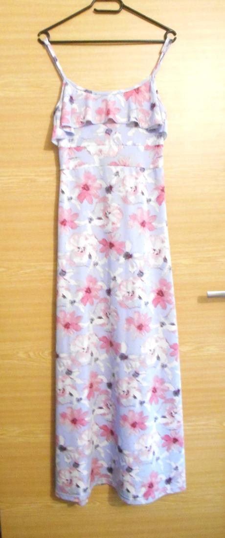 Elastické dlhé letné šaty janina veľ.34, 34