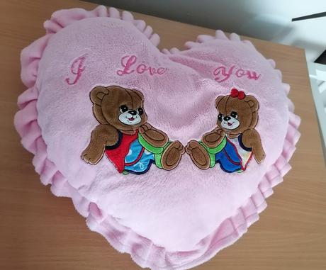 Vankúšik s medvedíkmi - i love you,