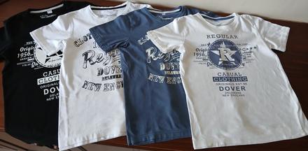 4 ks tričká bonprix č.140/146 poštovné zdarma, bonprix,140