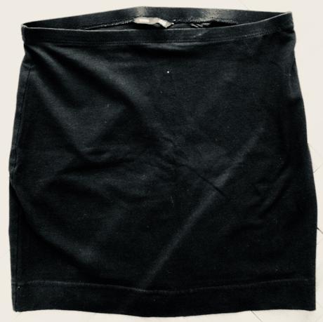 Čierna minisukňa, h&m,m