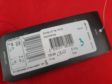 Adidas tričko červeno-čierne chlapčenské, adidas,110