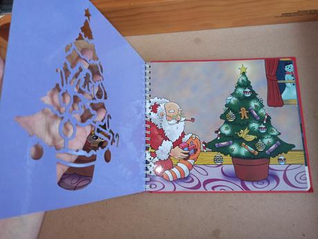 Christmas stencil book, 