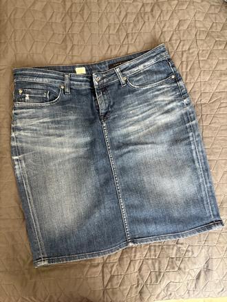 Rifľová sukňa tommy, tommy hilfiger,m