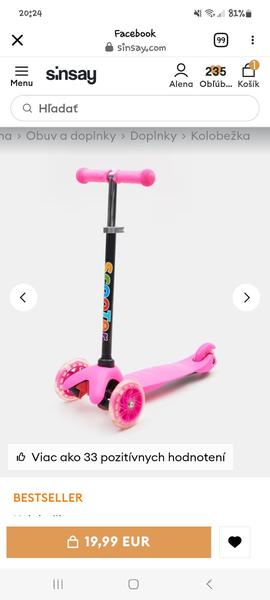 Kolobežka zo Sinsay