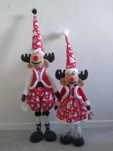 Párik vianočných sobov,