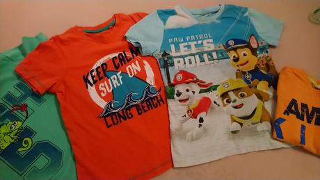 Tričká 98/104 na domáce nosenie, 98