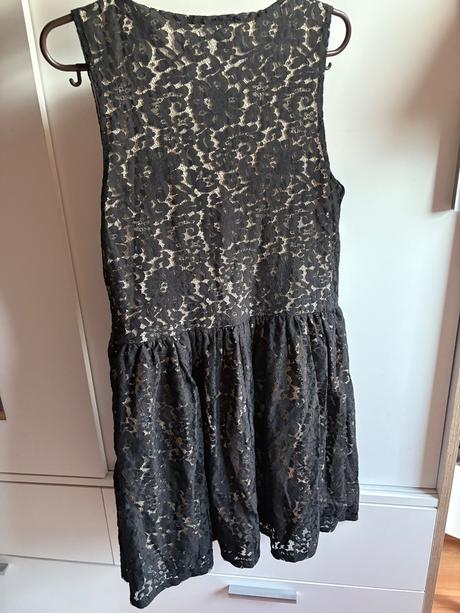 Amisu cipkovane čierne šaty, amisu,40