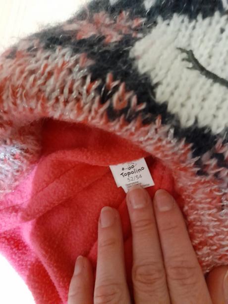 Čiapka s brmbolcami 122-134, topolino,122