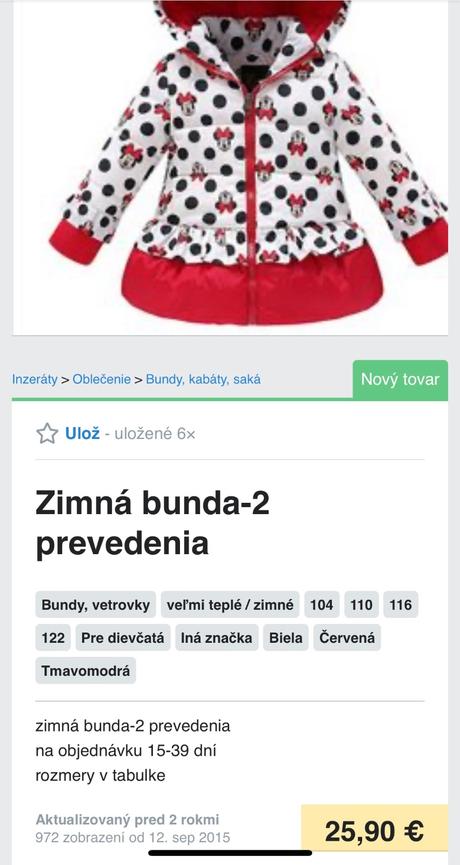 Bundička minnie mouse s volánikmi, disney,110