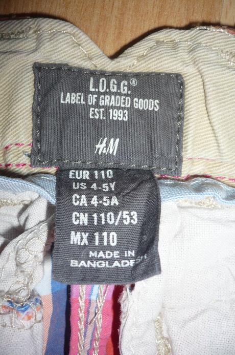 H&m šortky, h&m,110
