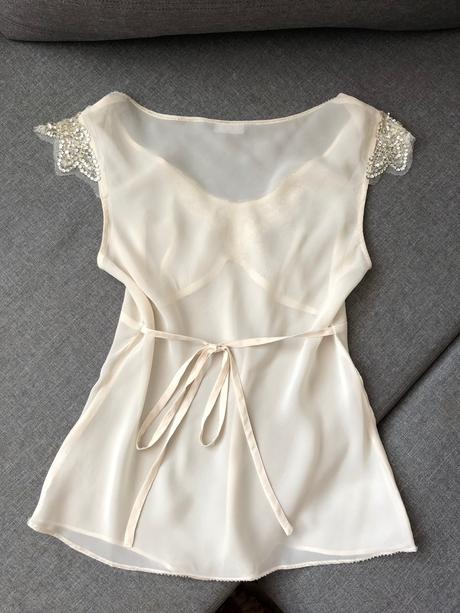 Krémová letná blúzka, veľkosť s, f&f,s