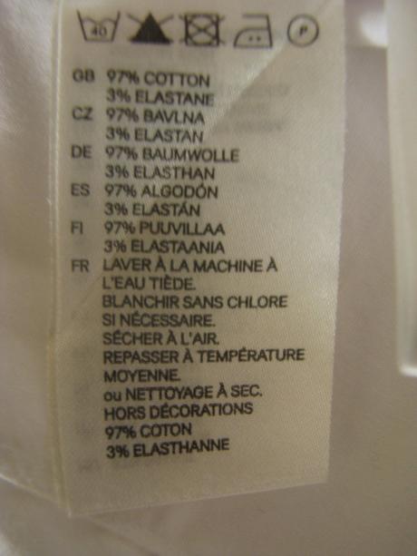 Biela blúzička a červená vestička, h&m,104