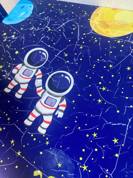 Detsky stol s 2 stolickami kozmonaut, 