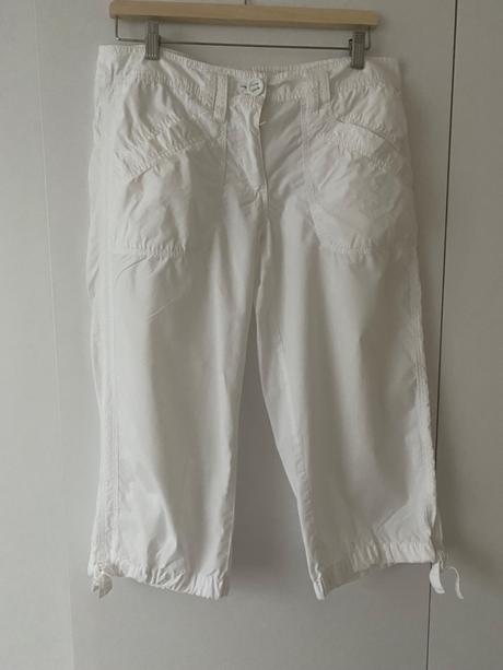 Biele nohavice h&m, h&m,40