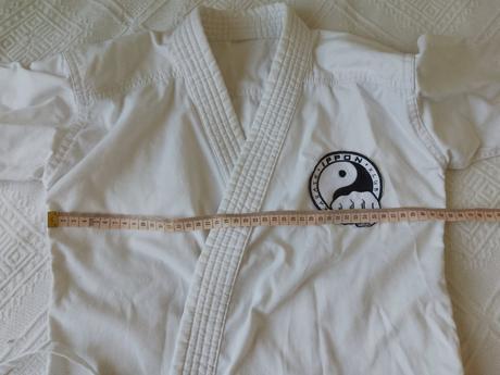 Karate kimono, pas, rukavice, 128