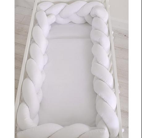 Nový pletenec / vrkoč 180 / 360 cm biely - white, šírka (cm): 180,dĺžka (cm): 180