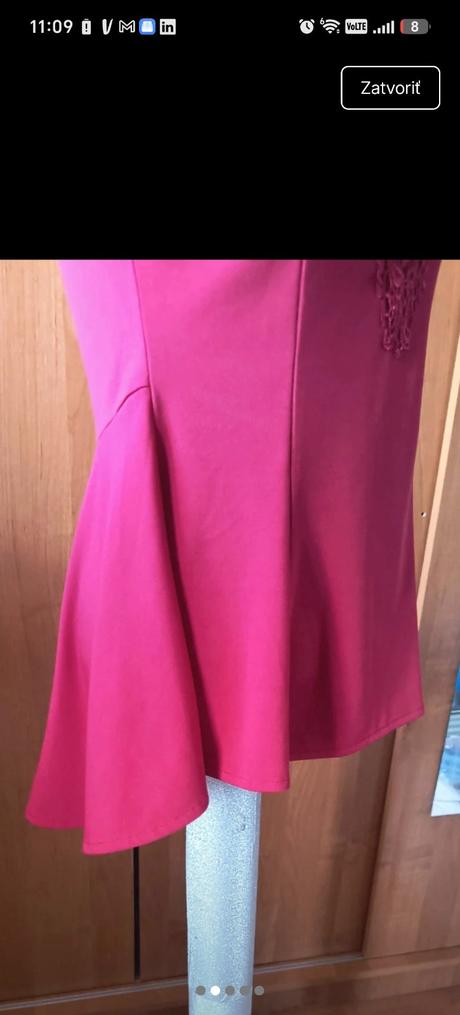 Uzasny peplum top s krajkou s,m sadne, m