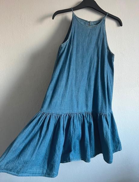 Mango trendy riflove saty riflovina s volanom, mango,s