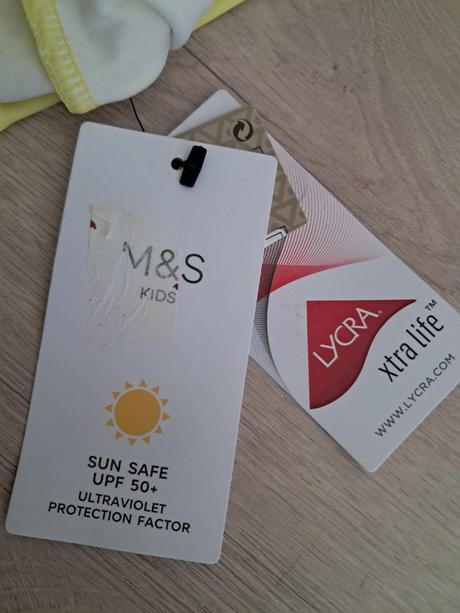 Žlté plavky m&s s upf 50+, marks & spencer,68