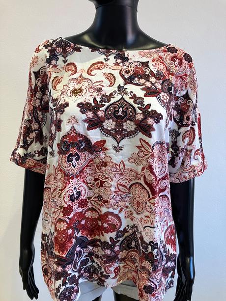 Dámska vzorovaná blúzka s.oliver (46), s.oliver,xxxl