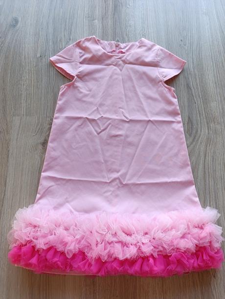 Dievčenské ružové šaty, 128