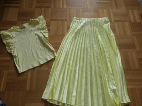 Zara krasny a kvalitny komplet maxisukna-tricko l, zara,l