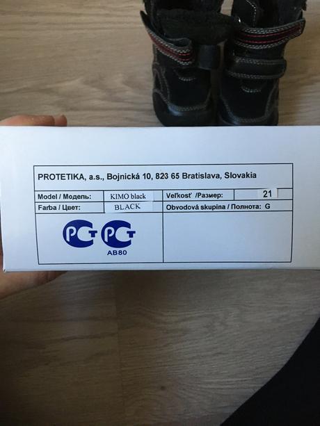 Dievčenské zimné topánk protetika 21, protetika,21