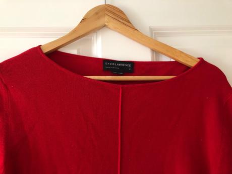 Červený sveter/tričko s/36, s