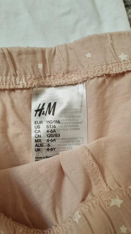 B3489 pyžamo, h&m,110