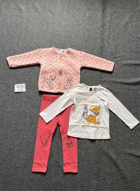 Set bundička, tričko a legíny bambi, disney,92
