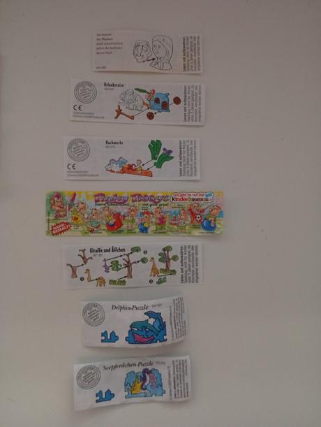 Kinder papieriky,