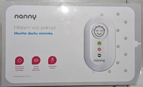 Jablotron monitor dychu pre bábätká nanny bm-02, jablotron