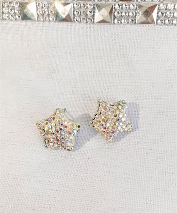 Trblietavé náušnićky-hviezdy,