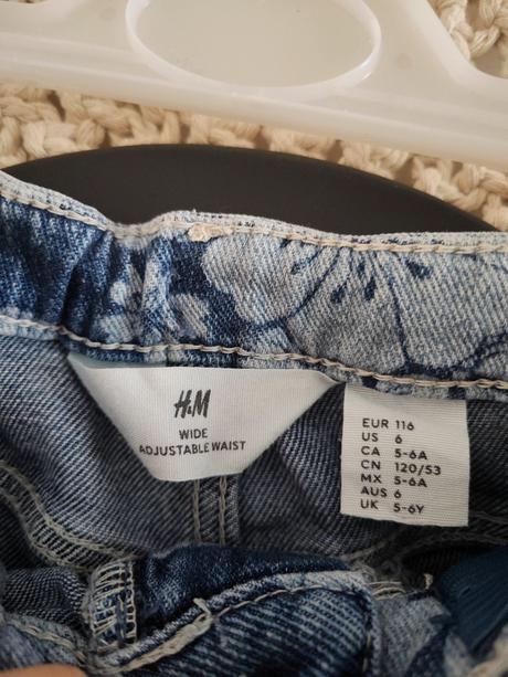 Široké džínsy h&m, h&m,116