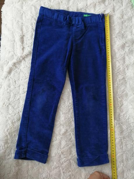 Krásne semišove nohavice, benetton,116