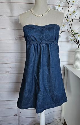 Krásne riflové šaty fishbone, fishbone,s