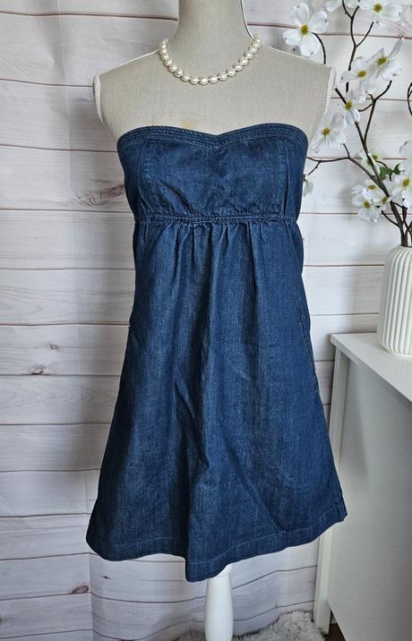 Krásne riflové šaty fishbone, fishbone,s